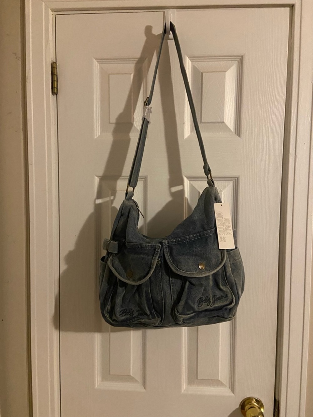 Urban Outfitters Denim-Style Blue Shoulder Bag